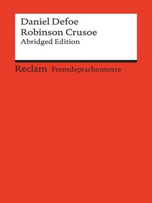 cover image of Robinson Crusoe. Abridged Edition. Englischer Text mit deutschen Worterklärungen. B2-C1 (GER)